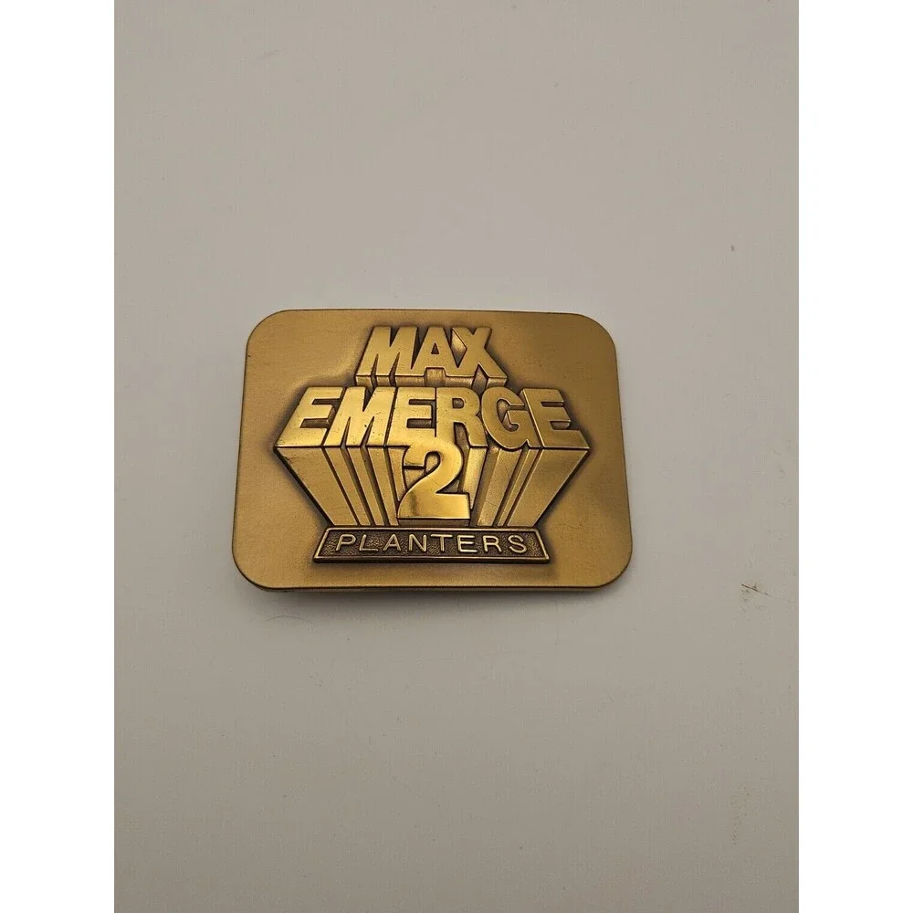Vintage 1987 John Deere MAX EMERGE 2 Planters Belt Buckle Deere & Co Moline Ill.